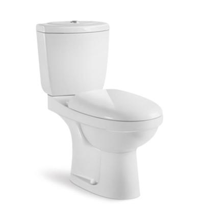 China Popular Double-Flow Style Tie 250/300mm Rough-In Bathroom Use Ceramic Toilet 2 Pieces for sale