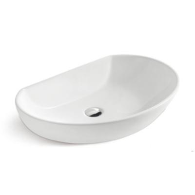 China Traditional Bathroom Art Ceramic Basin Wash Basin Half Basin 6024 for sale