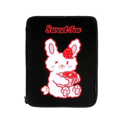 China Wholesale Custom Adorable Embroidery Black Kids Cotton Sublimation Cute Nbear Laptop Bag Sleeves For Women for sale