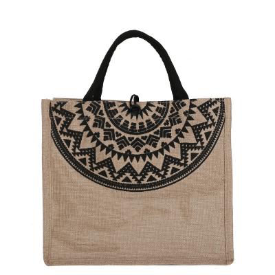 China OEM Custom Logo Canvas Fringe Women Handbag Beach Tote Bag National Style Casual Fashion For Ladies for sale