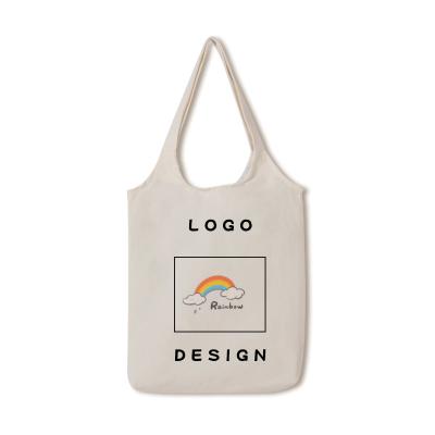 China Blank Logo Eco Friendly Cartoon Custom Wholesale Handled Tote Shopping Bag Handled Foldable Recyclable White for sale