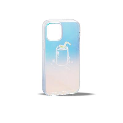 China Custom Logo Fashion Cartoon Drinking Print Mobil Transparent Shockproof Soft Case Dustproof Shockproof Waterproof TPU Mobil Phone Cover For Phone 12 for sale