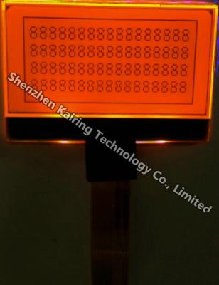 China COG12864 LCD Module FSTN Positive Transflective with Orange Backlight for sale