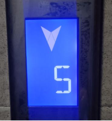 China KDF0511 STN LCD Panel Negative Transmissive Blue Modu white Backlight Elevator Using for sale