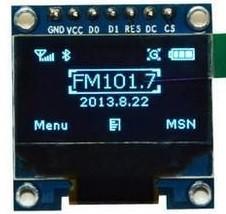 China 0.96Inch White PM OLED Module FPC Pins with Resolution 128*64Dots IPS Viewing Angle for sale