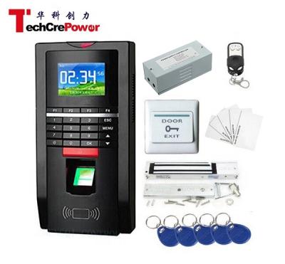 China Complete Biometric Kits Fingerprint RFID TCP/IP Time Attendance 600Lbs Magnetic Lock Access Control System 2000 Fingerprints for sale