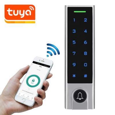 China Waterproof / Waterproof Smart Waterproof Touch Keypad Standalone Access Control With TuyaSmart APP Support Gateway for sale