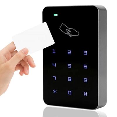 China ABS Plastic Touch Screen Keypad Waterproof RFID Access Control Systems Products 125KHz WG26 Standalone Access Card Reader for sale