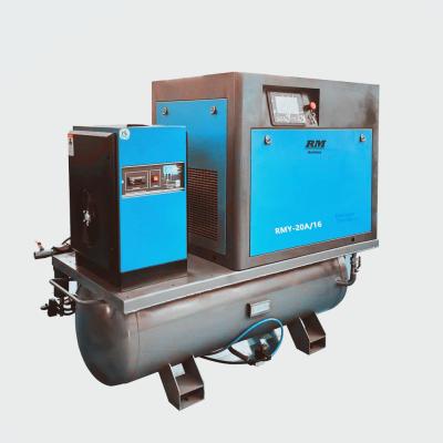 China 1m3/min 8bar all in one screw air compressor for sand blasting machine for sale