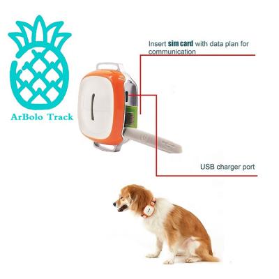 China Ultra Long Standby Time Pet GPS Tracker Mini Dog Tracking Device Waterproof IP67 Locator With Multi Color 66x52x24mm for sale