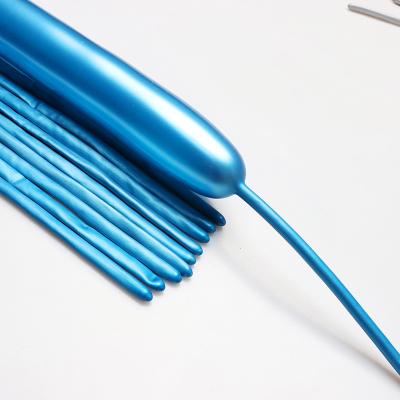 China Party Metal Balloons Long 260 Length 1.8g Blue Latex Balloons Birthday Party Decoration Balloon Shape for sale