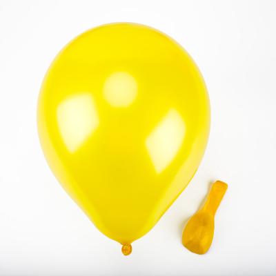 China Festival Decoration Selection High Quality Yellow Latex Bead Balloons Birthday Party Wedding Decor Thickened Round Bead Balloons 10/12 Inch for sale