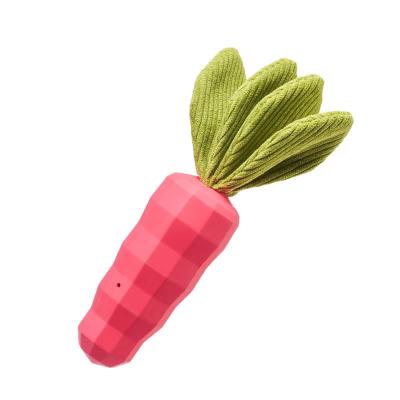 China Amazon Sustainable Pet Toy Dog Bite Carrot Toy Molars Relief Toy Resistant Healthy Rubber Pet Supplies for sale