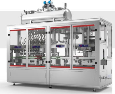 China Volledig automatische machine voor het vullen van bestrijdingsmiddelen 2 10 koppen lineaire zuigervulmachine 2 in 1 Te koop