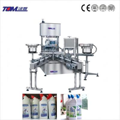 China 2000BPH Monoblock Filler Capper Machine 200ml-1000ml Automatische Bleach Filling Machine Te koop