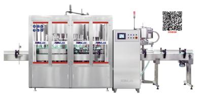 China 12000 BPH Beverage Edible Oil Wine Vinegar Soy Sauce Level Control Filling And Capping Machine for sale