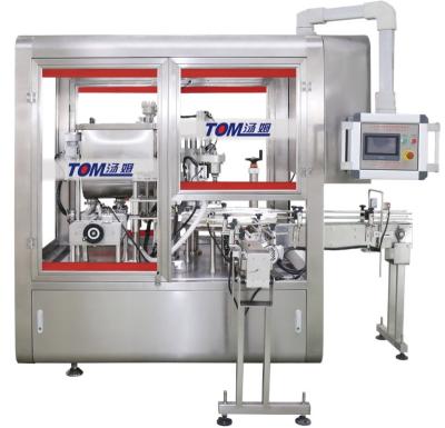 China Automatic Small Footprint Sauce Oil Filling Capping Tow In One Machine for sale