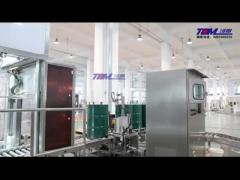 IBC tank filling machine which can switch the filling heads automatically