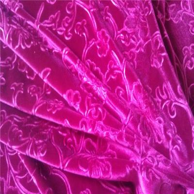 China High quality waterproof embossed velvet fabrics for sale