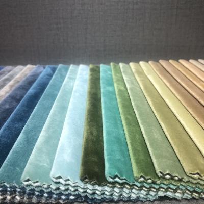 China Waterproof Velvet Sofa Fabric Home Textile Warp Knitting Fabric for sale