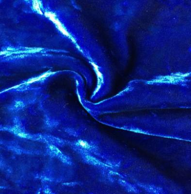 China New design anti-static polyester spandex velvet fabric crushed Korea velvet for sale