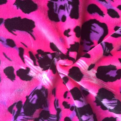 China Antistatic Knitted Customized Fabric 95%polyester 5%spandex Velvet Fabric for sale