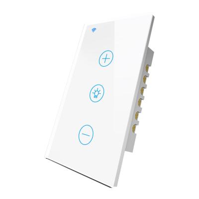 China Wifi Switch Dimmer New Technology Smart Home System Controls Easy To Set Dimmer Smart Electric Switch for sale