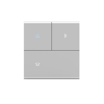 China New Metal Style Zigbee Radio Mechanical Panel SQIVO Smart Switch For Voice Control à venda