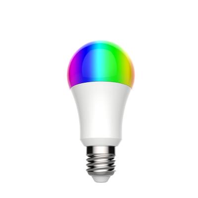 China Residential Cheap Lifetime App Control RGB Multicolor Smart Light Bulb E27 9w Google Doodle Smart Lighting Led RGB Smart Bulb for sale