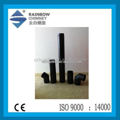 China CE Traditional Enamel Single Wall Welded Chimney Flue Pipe For Stove And Fireplace for sale