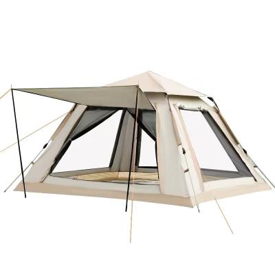 China Camouflage/Field Game Factory Wholesale Camping Windproof Sunscreen Foldable Open Rise Waterproof Outdoor Tent Automatically For 3-4 Persons for sale