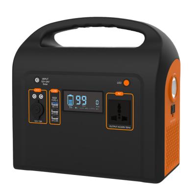 China Type C New Designed 600WH /186000mAh Outdoor Large Capacity LiFePO4 Battery AC/DC Portable Power Supply for sale