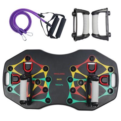 China Lift Up Board Multifunctional Home Fitness Equipment Portable Lift Up Support Board Press Up Board With Resistance Band for sale