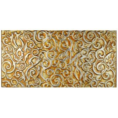 China Modern Luxury Gold Subway Glass Mosaic Tiles--gold subway glass tiles for sale