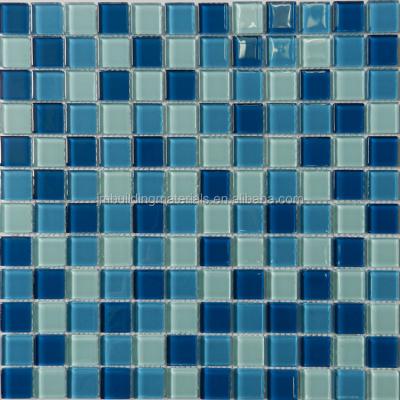 China Modern Mix Pool Blue Mosaic Tiles--pool tiles for sale