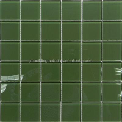 China Green 2*2 Pool Glass Mosaic Tile--pool tile for sale