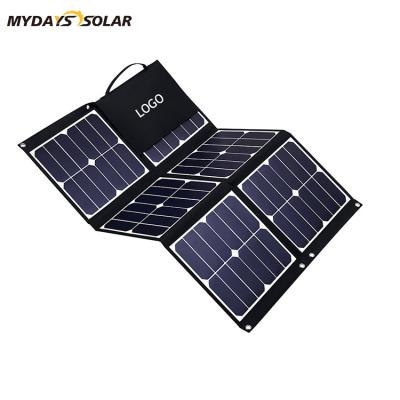 China Mydayssolar Panel 3500mAh Foldable Battery Capacity Power Bank 80W Solar Panel Outdoor Portable Charger For Mobile Phone Camping 108*60*1.7cm for sale