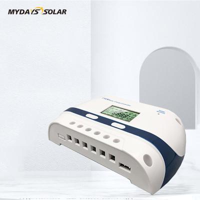 China Cost-effective Auto USB 12/24V Dual Interface Charger Controller Mydayssolar Universal Smart Timing Solar Controller for sale