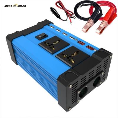 China Mydayssolar Portable Compact 4 USB Charging 2 Outlets 300W 500W AC Solar Inverter For Mobile Phone Vacation Work Camping Travel 200*112*56mm for sale