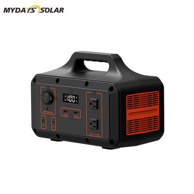 China Charge Mydayssolar 600W 680Wh Mini Generator Portable Power Solar Panel Station for RV Van Emergency Outdoor Camping Fishing Travel Home for sale