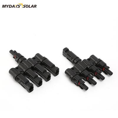 China Mydayssolar T Type Automotive Electrician High Load Capability Solar Connectors Tin Plated Copper Dustproof Waterproof for sale