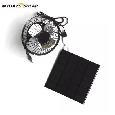 China Mydayssolar 5W Outdoor Panel USB Solar Powered Exhaust Charging Fan For Outdoor Greenhouse Motorhome House Chicken House Ventilation for sale