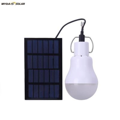 China Warehouse Mydayssolar portable rechargeable outdoor camping solar light bulb for rising thrown chicken cages fishing tent lighting for sale