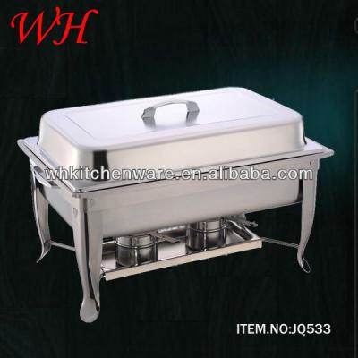 China Half size luxury rectangular induction chafing dish/hotel chafing dish 60*35*32cm for sale