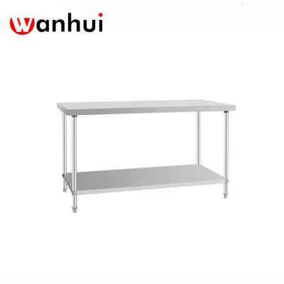 China Commercial Multifunctional Round Square Kitchen Table Prep Work Table Stainless Steel Work Table for sale