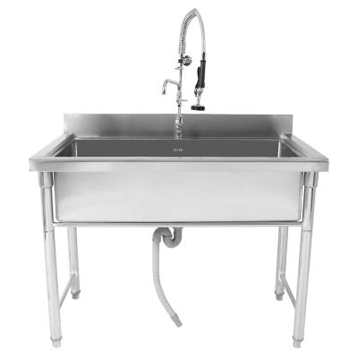 China Without Stainless Steel Kitchen Bowls Large Size Sundries Faucet Table Outdoor Sink Sink Table Commercial Sink Table for sale