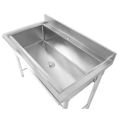 China Commercial Kitchen Sink Bowls Without Faucet Table Top Various Size Pot Sink for sale