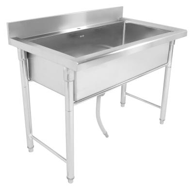 China Commercial Kitchen Stainless Steel Pot Sink Bowls Kitchen Sink Faucet Large Various Table Size for sale