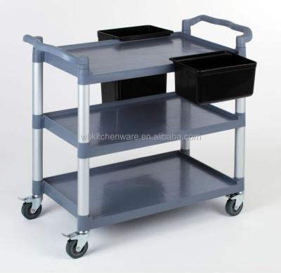 China 102x50x96cm Multi-Function Free Selection Goods Row Price Pick Food Service Trolley Foldable Tea Cart for sale