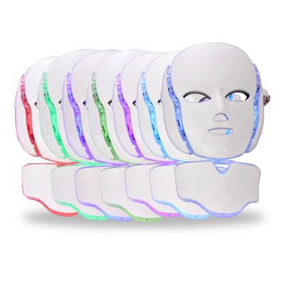 China Dye Removal Radio 7 Colors Light Led Korean Infrared Photon Light Therapy Facial Mask Led Facial Mask For Home Use for sale